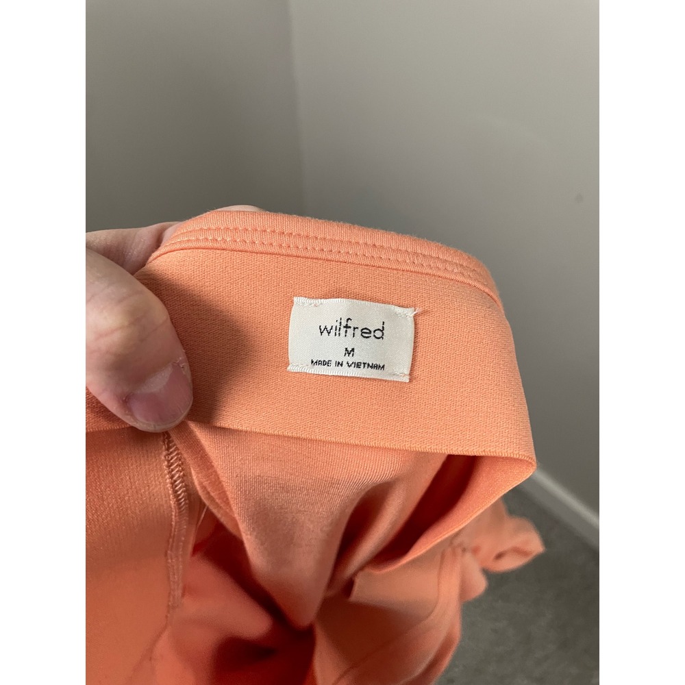 Aritzia Wilfred Saturn Mini Wrap Skirt in Sunfaded Coral Size Medium - Picture 6 of 7